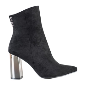 Janessa Botas elegantes no Spitz preto