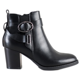 J. Star Botas casuais com fivela preto