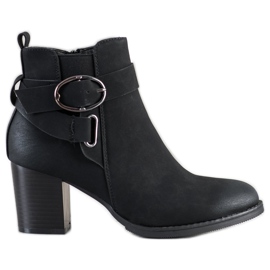 J. Star Botas casuais com fivela preto J. Star Botas casuais com fivela preto