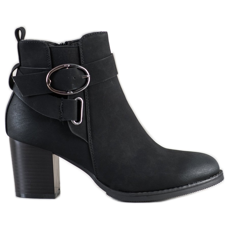 J. Star Botas casuais com fivela preto