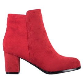 Wilady Botas vermelhas elegantes vermelho