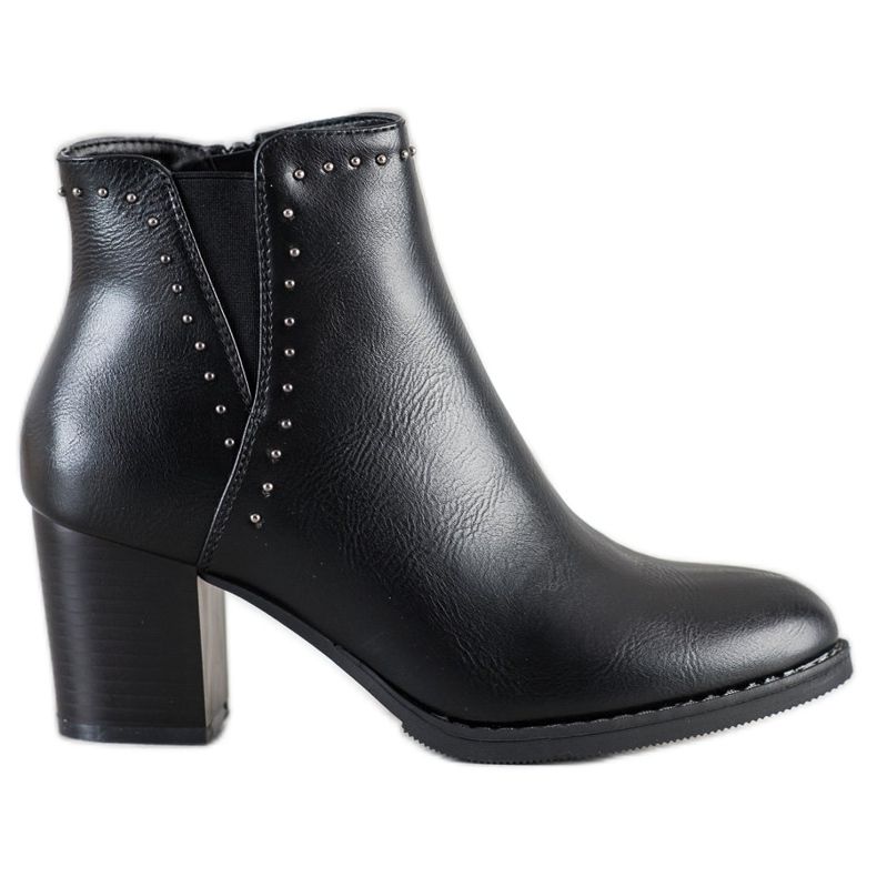 J. Star Botas clássicas com enfeites preto