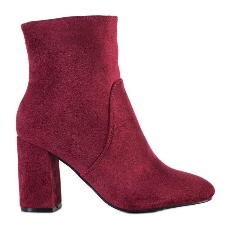 Diamantique Botas de camurça elegantes vermelho