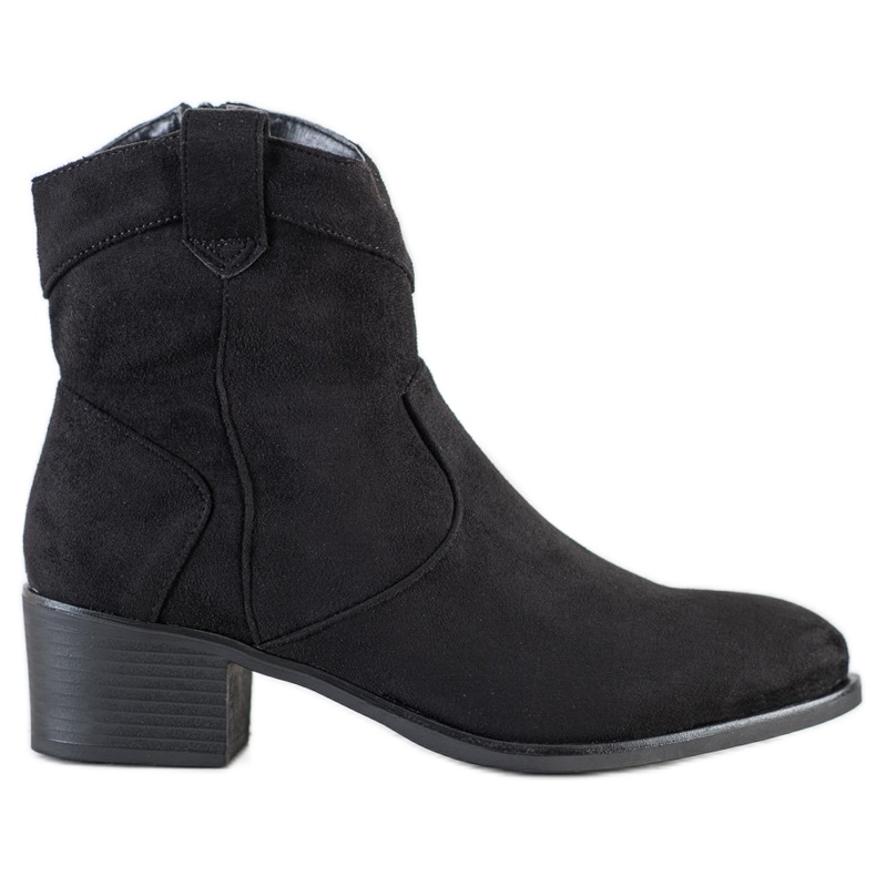 SHELOVET Botas de cowboy pretas preto