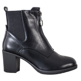 Gogo Botas quentes com zíper preto Gogo Botas quentes com zíper preto