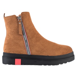 Seastar Botas na plataforma preta marrom