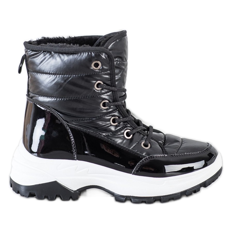 SHELOVET Botas de neve pretas confortáveis preto