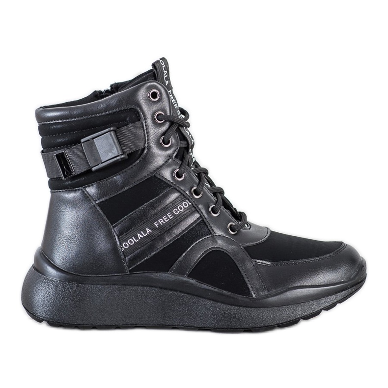 SHELOVET Botas esportivas isoladas preto