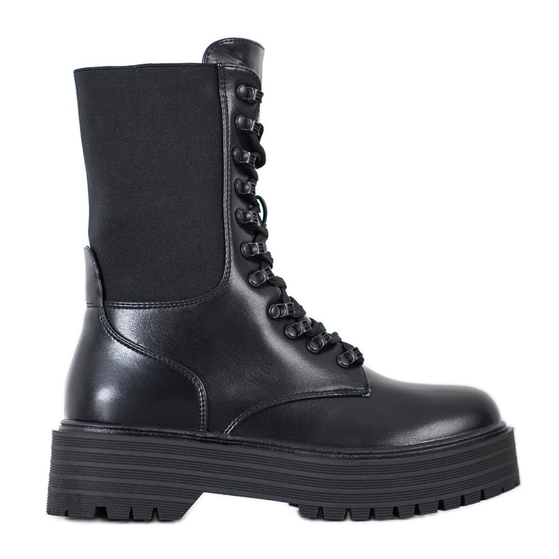 Yes Mile Botas altas pretas preto