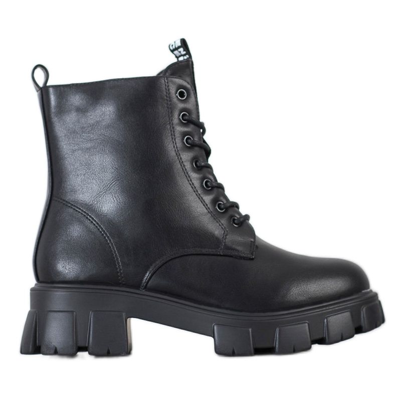 Weide Botas de caminhada quentes na plataforma preto