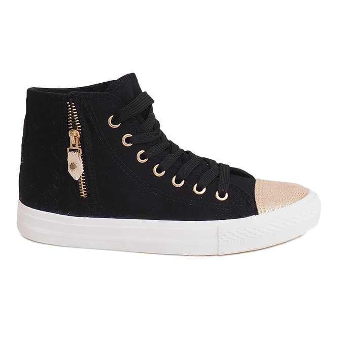 Tênis High Slider Hit Tênis H-11 Preto branco