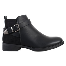 Anesia Paris Botas Clássicas Com Fivela preto