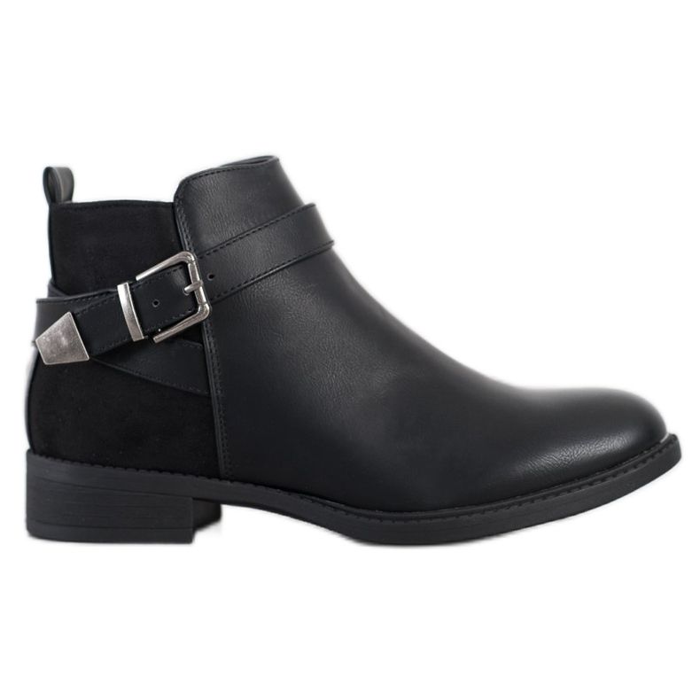 Anesia Paris Botas Clássicas Com Fivela preto