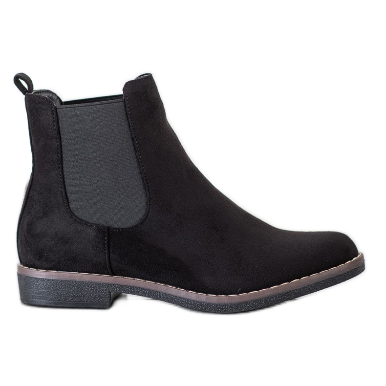 SHELOVET Botas pretas chelsea preto