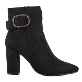 Weide Botas Elegantes Com Fivela preto