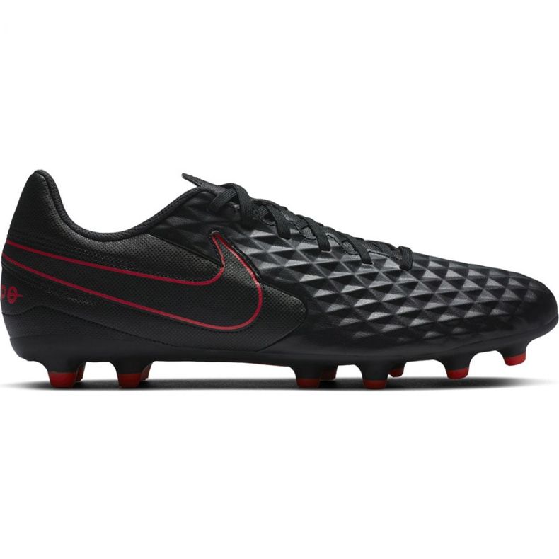 Chuteiras Nike Tiempo Legend 8 Club FG / MG M AT6107 060 preto, vermelho, preto / prateado preto