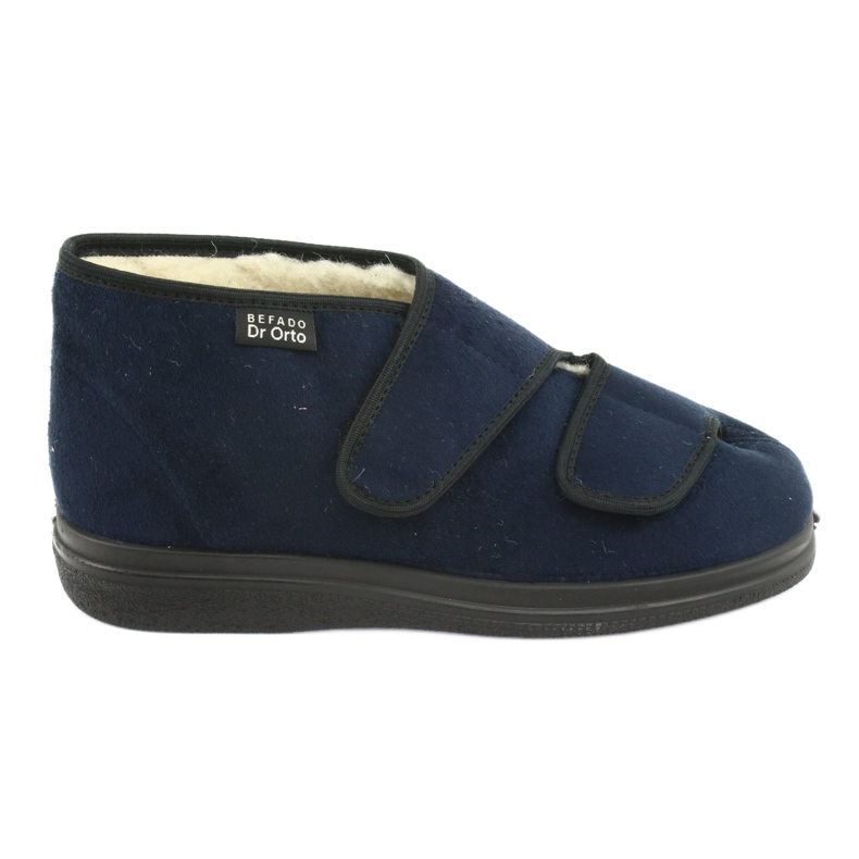 Sapatos femininos Befado pu 986M010 azul marinho