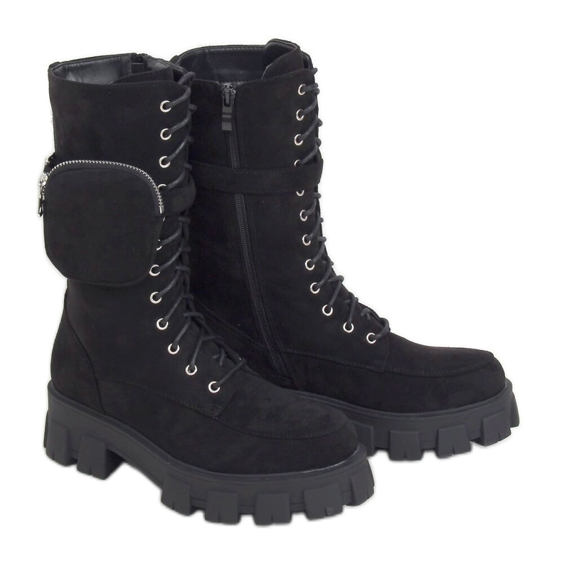 Botas pretas com bolsa NC1111 preta preto