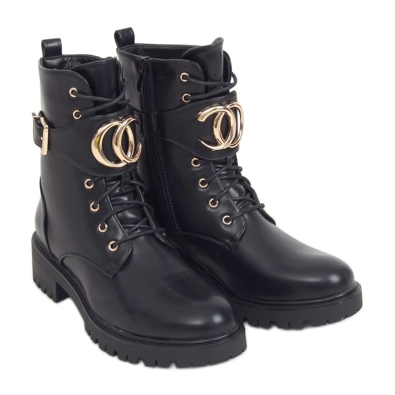 Botas militares pretas NC1105 Pretas preto