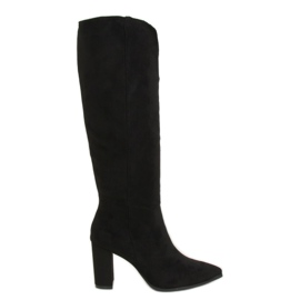 Botas clássicas com recorte preto RB89P Preto