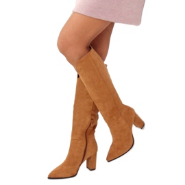Botas clássicas com corte de camelo RB89P Camel marrom multicolorido