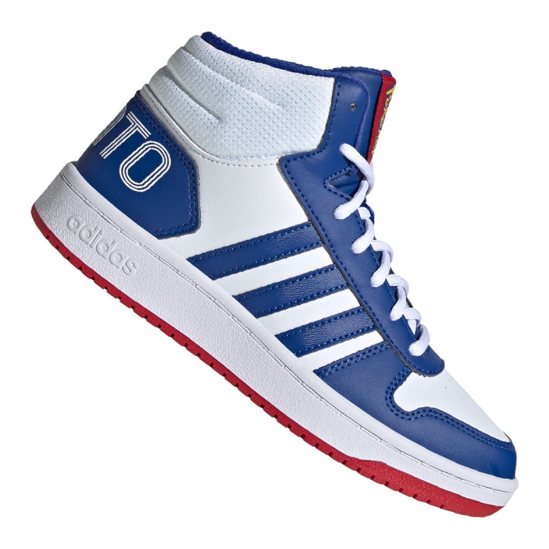 Sapatos Adidas Hoops Mid 2.0 Jr FW3167 branco azul