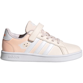 Sapatos infantis Adidas Grand Court C rosa FW4937 Sapatos infantis Adidas Grand Court C rosa FW4937