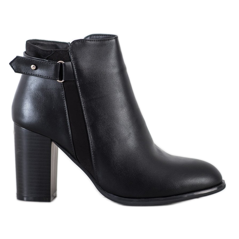 Cm Paris Botas elegantes de couro ecológico preto