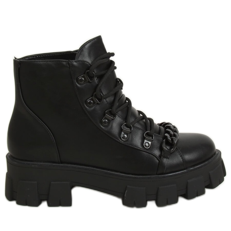 Botas pretas de sola alta NC1106 Pretas preto