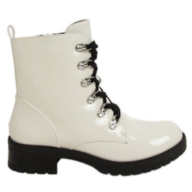 Botas envernizadas Ecru 7982-PA Branco