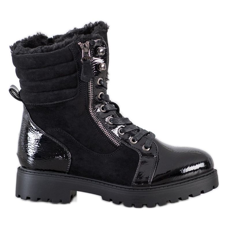 SHELOVET Trappers elegantes com aquecimento preto