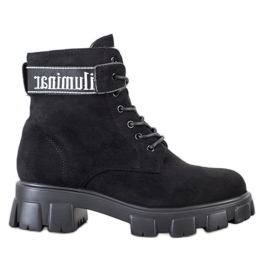 Weide Caçadores de camurça na plataforma preto