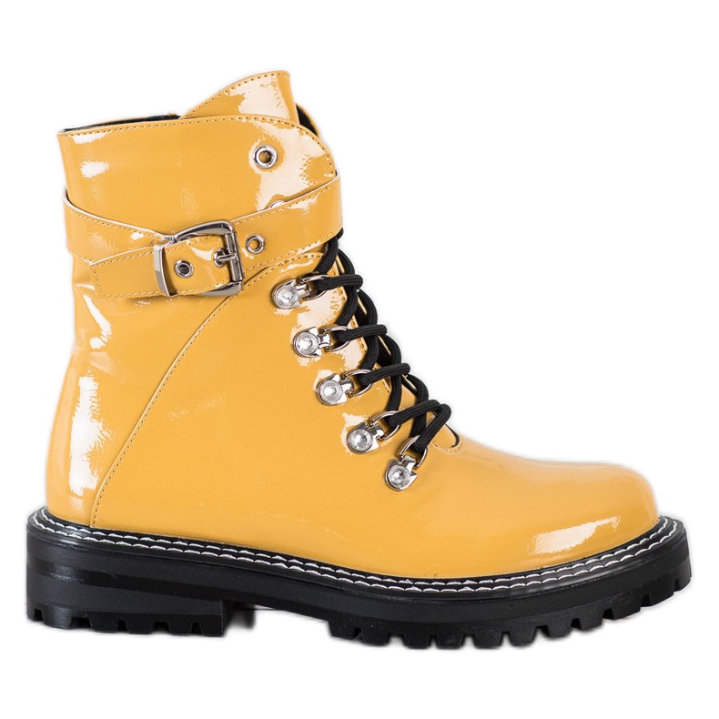 SDS Trappers lacados elegantes amarelo