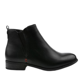Botas pretas isoladas com zíper Simplegleam preto Botas pretas isoladas com zíper Simplegleam preto