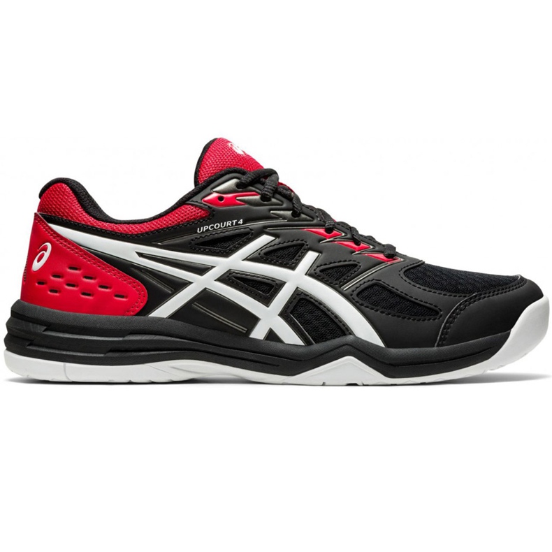 Tênis Asics Upcourt 4 preto-vermelho 1071A053 002 masculino para vôlei multicolorido