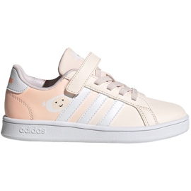 Sapatos Adidas Grand Court C Jr FW4937 crua rosa
