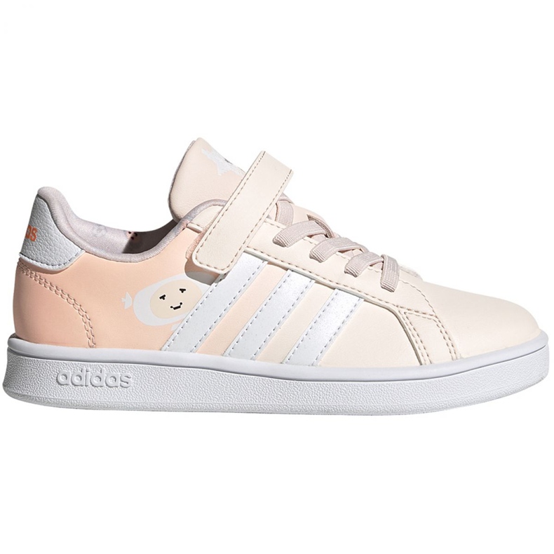 Sapatos Adidas Grand Court C Jr FW4937 crua rosa