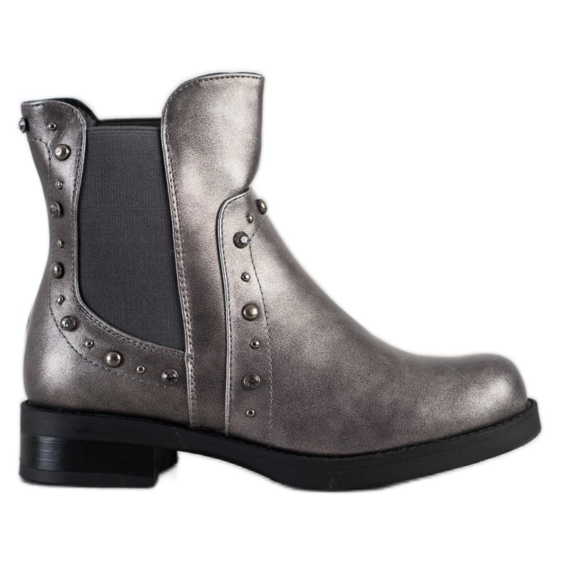 Bestelle Botas com jatos castanho prata Bestelle Botas com jatos castanho prata