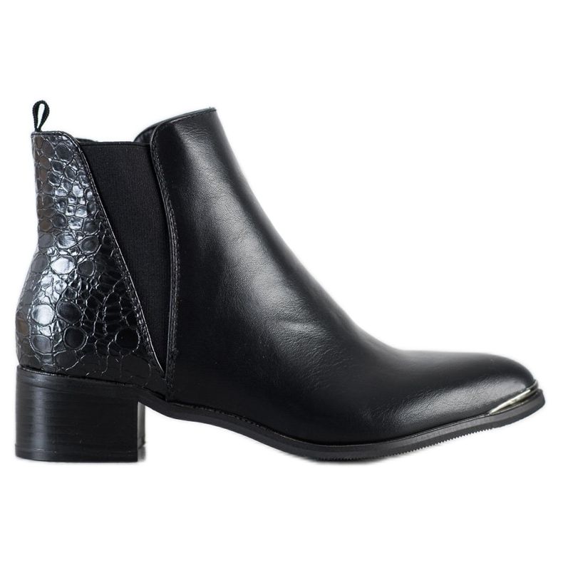 Kayla Botas elegantes em um poste baixo preto