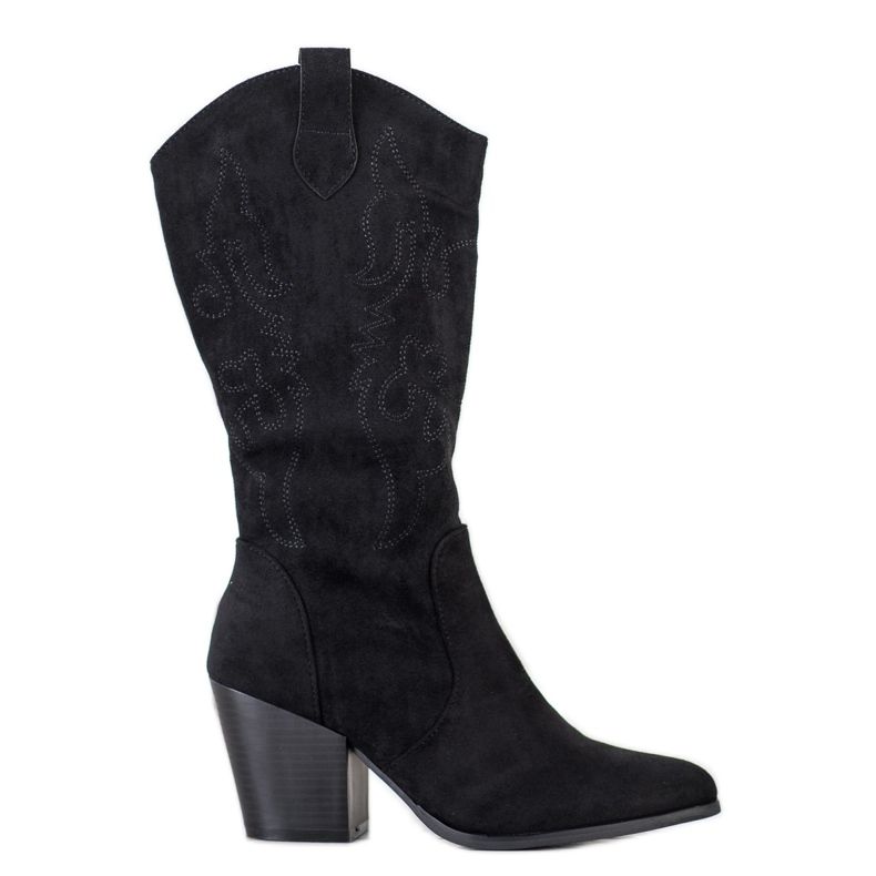 SDS Botas de cowboy elegantes preto