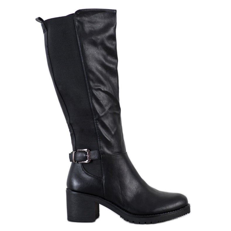 Flyfor Botas Pretas Confortáveis preto