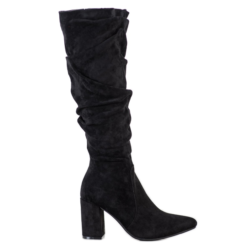 Bestelle Botas de camurça elegantes preto