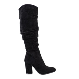Bestelle Botas elegantes com aquecimento preto