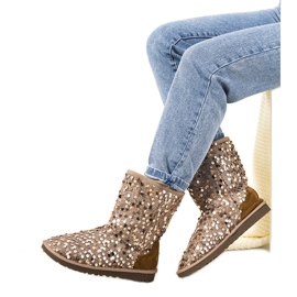 Botas com isolamento bege emu Stouteyes marrom