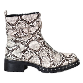 Kayla Trabalhadores elegantes de impressão de cobra multicolorido