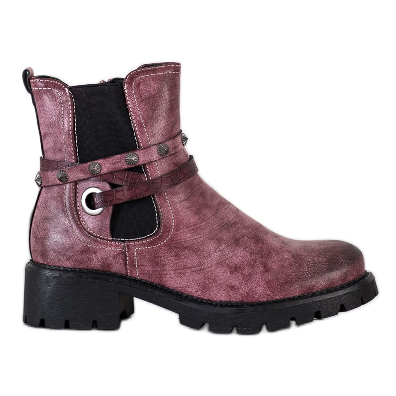 Super Me Trabalhadores de couro ecológico rosa