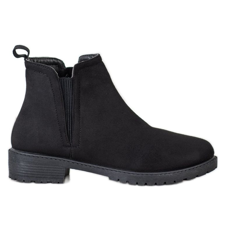 Balada Botas chelsea pretas quentes preto
