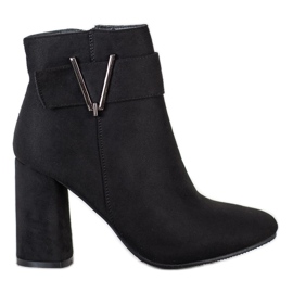 Balada Botas elegantes de salto alto preto