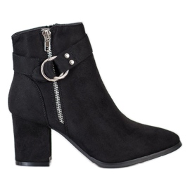 Balada Botas Elegantes Com Ornamento preto Balada Botas Elegantes Com Ornamento preto