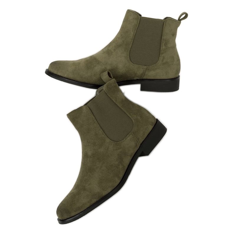 Botas verdes Chelsea para mulheres 8310 verdes